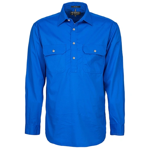 WORKWEAR, SAFETY & CORPORATE CLOTHING SPECIALISTS  - Men’s Pilbara Heavy Weight Closed Front L/S Shirt