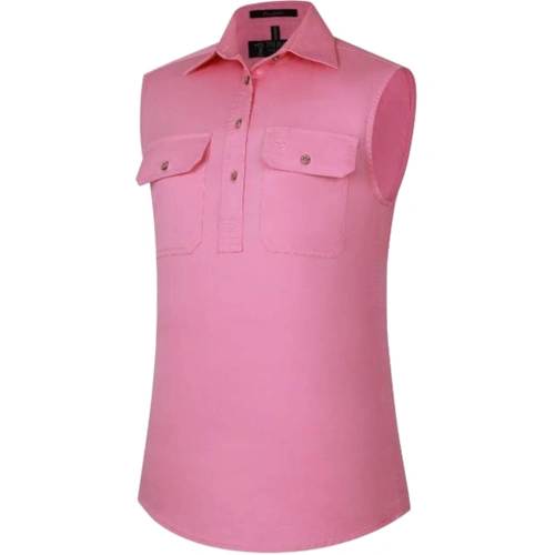WORKWEAR, SAFETY & CORPORATE CLOTHING SPECIALISTS  - Pilbara Women's Closed Front Sleeveless Shirt