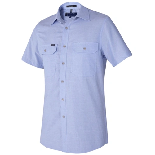 WORKWEAR, SAFETY & CORPORATE CLOTHING SPECIALISTS  - Pilbara Men's Chambray S/S Shirt