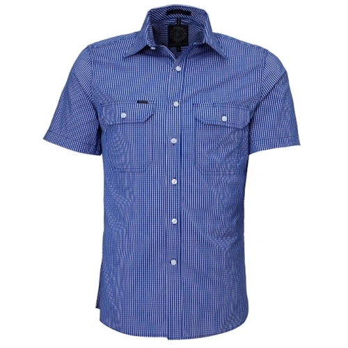WORKWEAR, SAFETY & CORPORATE CLOTHING SPECIALISTS  - Men's Front Flap Dual Pocket, Classic Fit, Short Sleeve Shirt