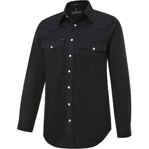 WORKWEAR, SAFETY & CORPORATE CLOTHING SPECIALISTS  - Pilbara Western Men's Snap Button L/S Shirt