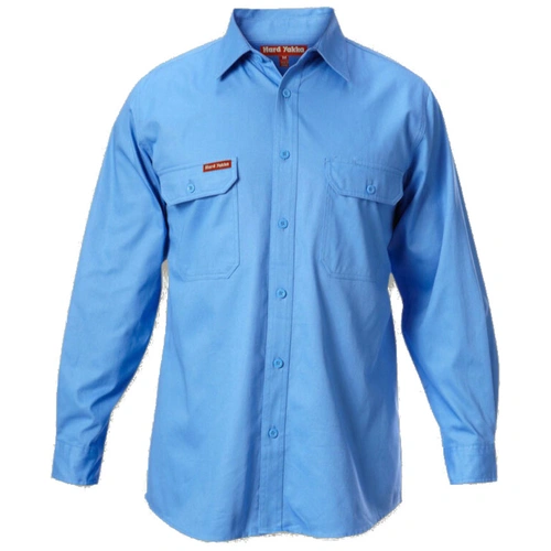 WORKWEAR, SAFETY & CORPORATE CLOTHING SPECIALISTS  - Foundations - Cotton Drill Shirt Long Sleeve